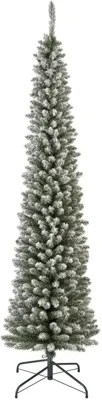 Everlands Pencil pine kunstkerstboom besneeuwd groen 210cm