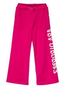 Emporio Armani Kids pantalon de jogging à logo imprimé - Rose