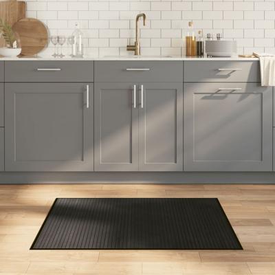 Vloerkleed rechthoekig 70x100 cm bamboe zwart