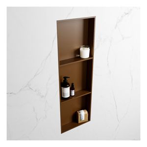 Wandnis Solid Surface Easy | In- en opbouw | 30x90x8 cm | 3 vakken | Rust