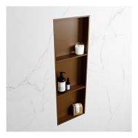 Wandnis Solid Surface Easy | In- en opbouw | 30x90x8 cm | 3 vakken | Rust