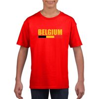 Rood Belgium supporter shirt kinderen