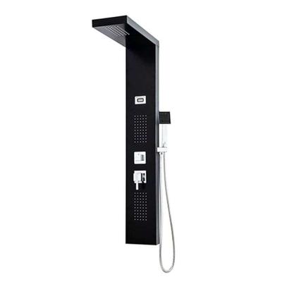ROUSSEAU Torquay zwarte hydromassage douchekolom - LED-display