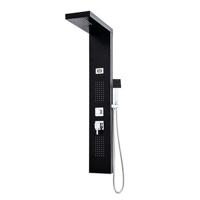 ROUSSEAU Torquay zwarte hydromassage douchekolom - LED-display