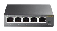 TP-LINK TL-SG105E L2 Gigabit Ethernet (10/100/1000) Zwart - thumbnail