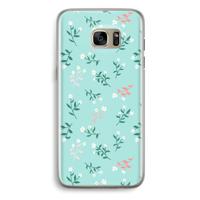 Small white flowers: Samsung Galaxy S7 Edge Transparant Hoesje