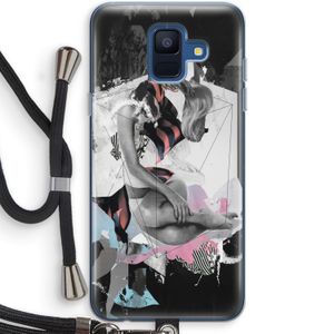 Camouflage de sommeil: Samsung Galaxy A6 (2018) Transparant Hoesje met koord