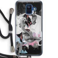 Camouflage de sommeil: Samsung Galaxy A6 (2018) Transparant Hoesje met koord