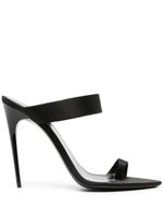 Saint Laurent mules 110 mm à double brides - Noir