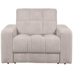 WOOOD Second Date Fauteuil - Grove Ribstof - Naturel