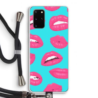 Bite my lip: Samsung Galaxy S20 Plus Transparant Hoesje met koord