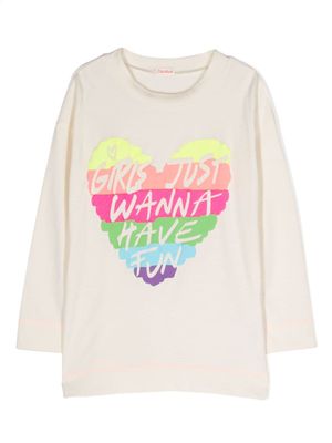 Billieblush t-shirt en coton à imprimé graphique - Tons neutres