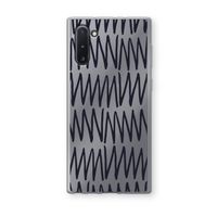 Marrakech Zigzag: Samsung Galaxy Note 10 Transparant Hoesje Marrakech Zigzag: Samsung Galaxy Note 10 Transparant Hoesje