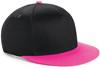 Beechfield CB615 Youth Size Snapback - Black/Fuchsia - One Size