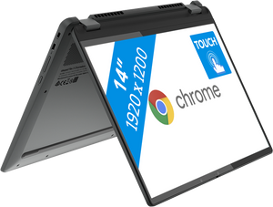 Lenovo IdeaPad Flex 5 Chrome 14IAU7 Chromebook 35,6 cm (14") Touchscreen WUXGA Intel® Core™ i3 i3-1215U 8 GB LPDDR4x-SDRAM 256 GB SSD Wi-Fi 6E (802.11ax) ChromeOS Grijs