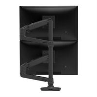 Ergotron LX Dual Arm Stacking Tall Desk Mount Monitor-tafelbeugel 2-voudig 38,1 cm (15) - 101,6 cm (40) Zwart In hoogte verstelbaar, Draaibaar, Kantelbaar, - thumbnail