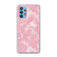 Abstract Painting Pink: Samsung Galaxy A32 4G Transparant Hoesje