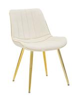STOEL PARIJS CREMA/GOUD SET 2 PZ CM 51X59X79