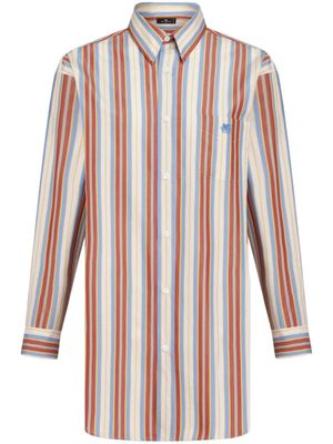 ETRO chemise en coton à rayures verticales - Tons neutres