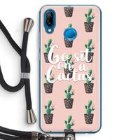 Cactus quote: Huawei P20 Lite Transparant Hoesje met koord