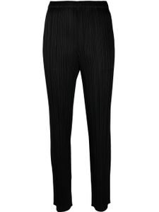 Pleats Please Issey Miyake pantalon droit à taille élastiquée - Noir