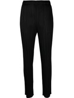 Pleats Please Issey Miyake pantalon droit à taille élastiquée - Noir