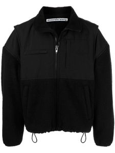 Alexander Wang veste zippée en polaire à design oversize - Noir