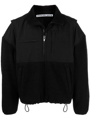 Alexander Wang veste zippée en polaire à design oversize - Noir