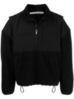 Alexander Wang veste zippée en polaire à design oversize - Noir