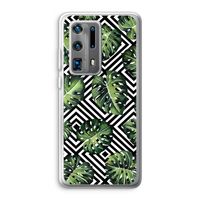 Geometrische jungle: Huawei P40 Pro Plus Transparant Hoesje