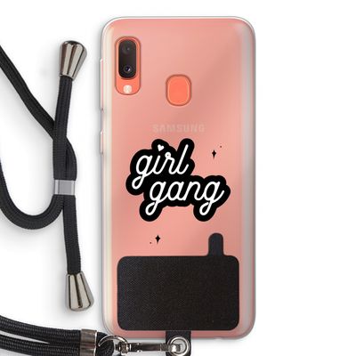 Girl Gang: Samsung Galaxy A20e Transparant Hoesje met koord