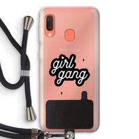 Girl Gang: Samsung Galaxy A20e Transparant Hoesje met koord