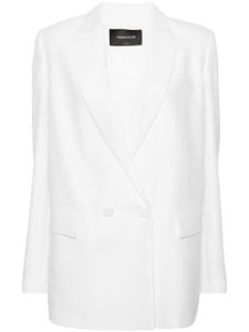 Fabiana Filippi blazer croisé à revers pointus - Blanc