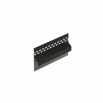 Trim/kraal Ventilatieprofiel Grafietzwart (dakrand) - Keralit (2833)