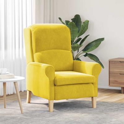 Fauteuil Geel 76 x 94 x 102 cm Fluweel