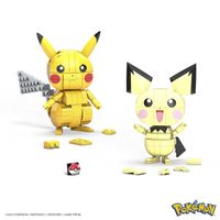 Pokémon Mega Construx Pokemon Bouwset Build and Show Pikachu Evolution Trio - thumbnail