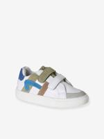 Leren sneakers met klittenband veel wit