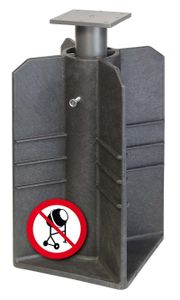 Platinum Ingraaf parasol voet platinum