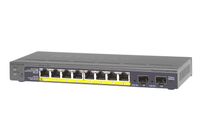 NETGEAR ProSAFE Smart Switch - GS110TP - 8 Power over Ethernet (PoE) poorten met 2 Gigabit Fiber SFP - thumbnail