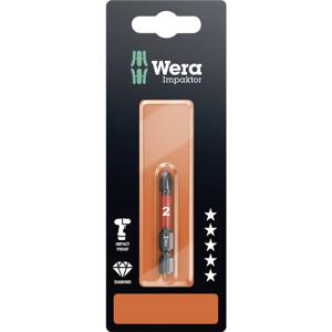 Wera 851/4 IMP DC SB SiS 05073956001 Kruis-bit PH 2 Gereedschapsstaal Gelegeerd, Diamant gecoat F 6.3 1 stuk(s)