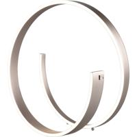 LED Tafellamp - Cinque Cinardi - 1 Lichtpunt van 21 Watt - Dimbaar - Aanpasbare Lichtkleur - Snoerschakelaar - Mat Nikkel - Metaal