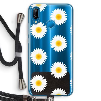 Margrietjes: Huawei P20 Lite Transparant Hoesje met koord