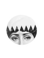 Fornasetti assiette à visage imprimée - Blanc - thumbnail