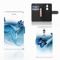 Nokia 7 | Telefoonhoesje | Met pasjeshouder | Vlinders