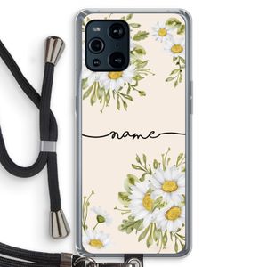 Daisies: Oppo Find X3 Pro Transparant Hoesje met koord