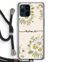 Daisies: Oppo Find X3 Pro Transparant Hoesje met koord