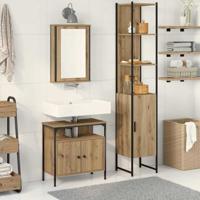 3-delige badkamer meubelset in Artisan eiken