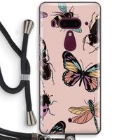 Tiny Bugs: HTC U12+ Transparant Hoesje met koord