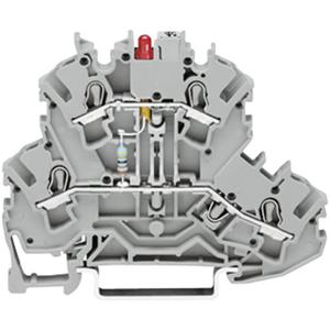 WAGO 2002-2211/1000-410 Diodeklem 2-etages 5.20 mm Spanveer Toewijzing: L Grijs 1 stuk(s)