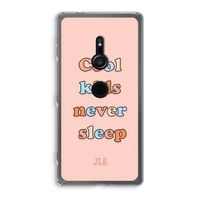 Cool Kids Never Sleep: Sony Xperia XZ2 Transparant Hoesje